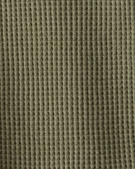 Product image 3 of Baby Boy Long-Sleeve Waffle Knit Utility Shirt - Green