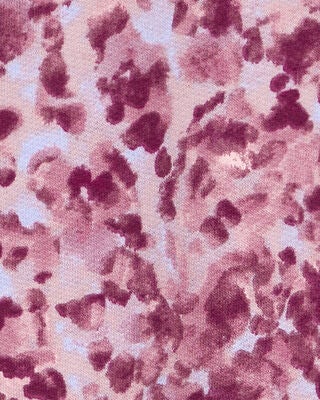 Product image 2 of Kid Floral Half-Zip Fleece Pullover - Purple