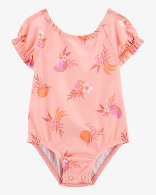 Product image 1 of Baby 1-Piece Fruit Swimsuit - Coral