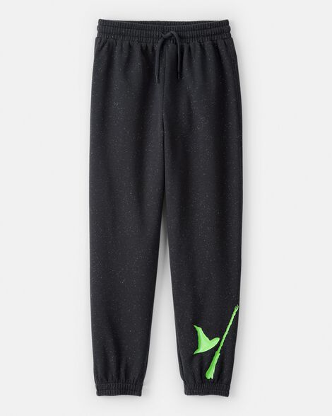 Girls Wicked Elphaba Sparkle Joggers - Black