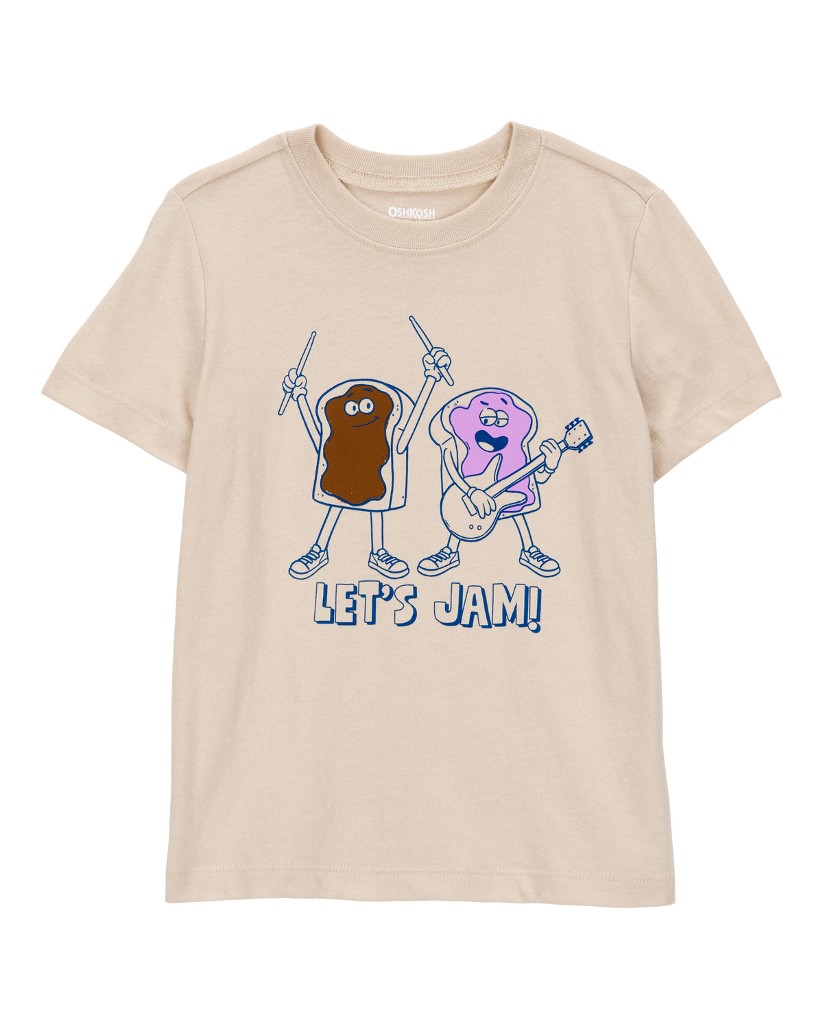 Toddler Let's Jam Short-Sleeve Graphic Tee - Tan - OshKosh