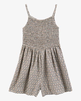 Product image 1 of Kid Geo Print Smocked Jumpsuit