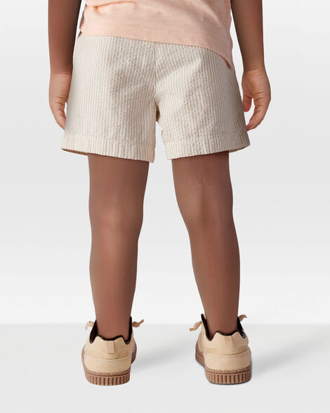 Product image 3 of Toddler Pull-On Drawstring Shorts - Khaki