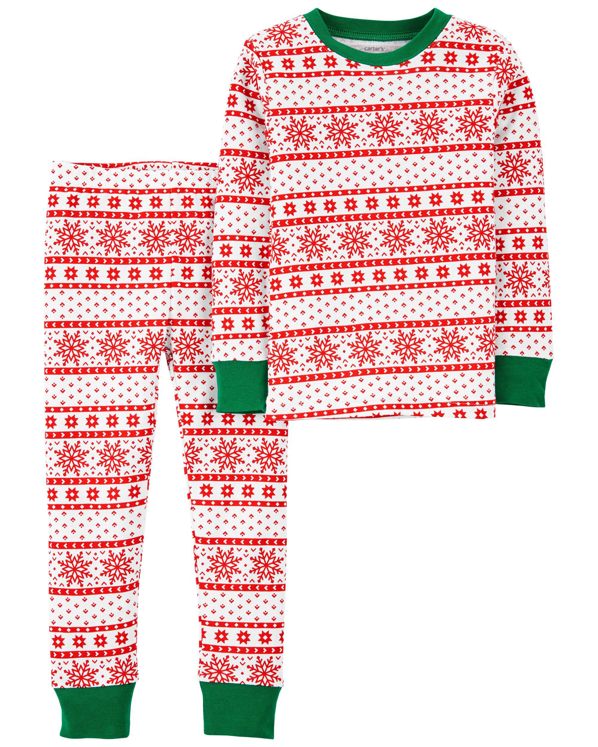 green fair isle pajamas