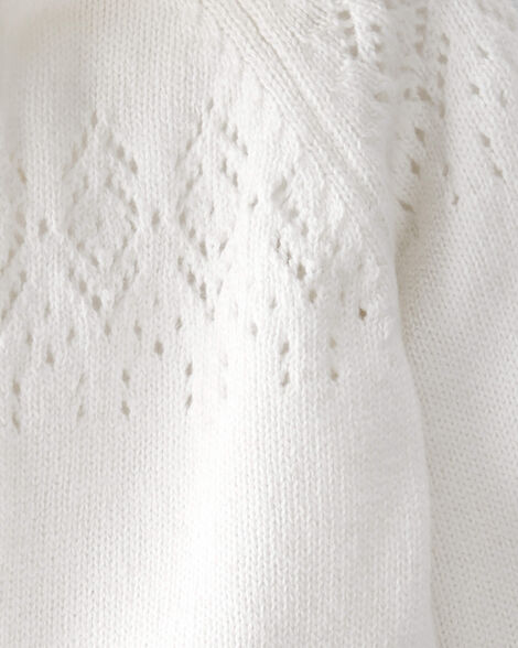  Product image 2 of Baby Organic Cotton Sweater Knit Pointelle Jumpsuit