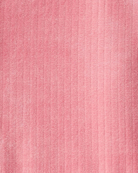 Girls Cozy Rib Dress - Pink