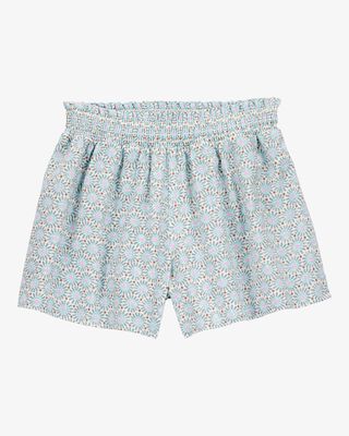 Product image 1 of Kid Geo Print Linen Look-Alike Flowy Pull-On Shorts
