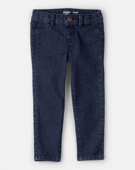 Toddler Dark Blue Wash Skinny-Leg Jeans