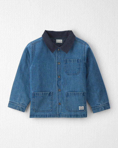 Kids Organic Cotton Denim Barn Jacket