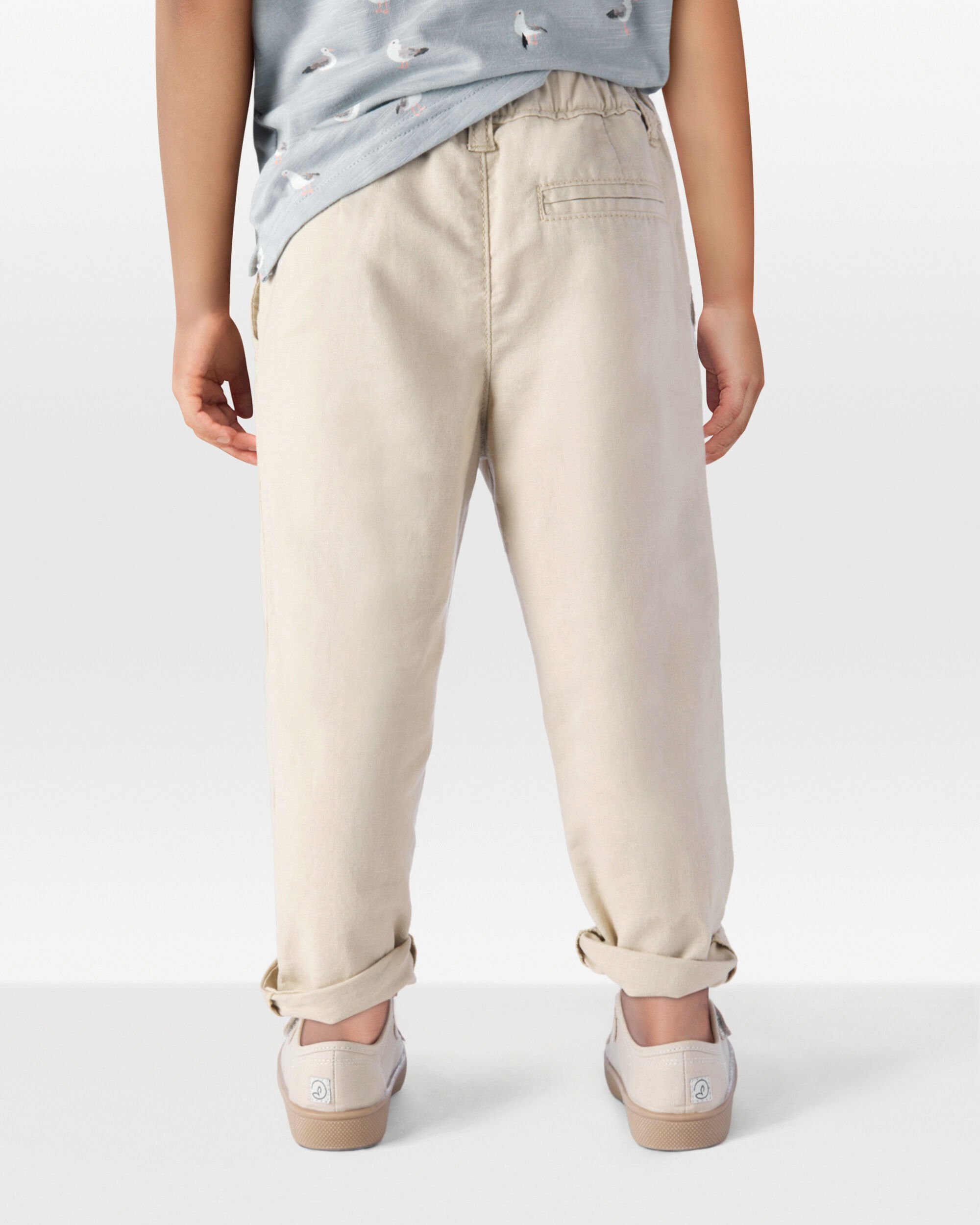 Toddler Linen Pants Made with Organic Cotton