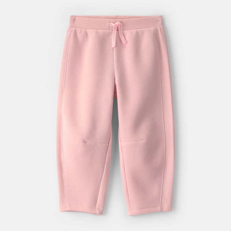 Toddler Girl Fleece Joggers - Light Pink