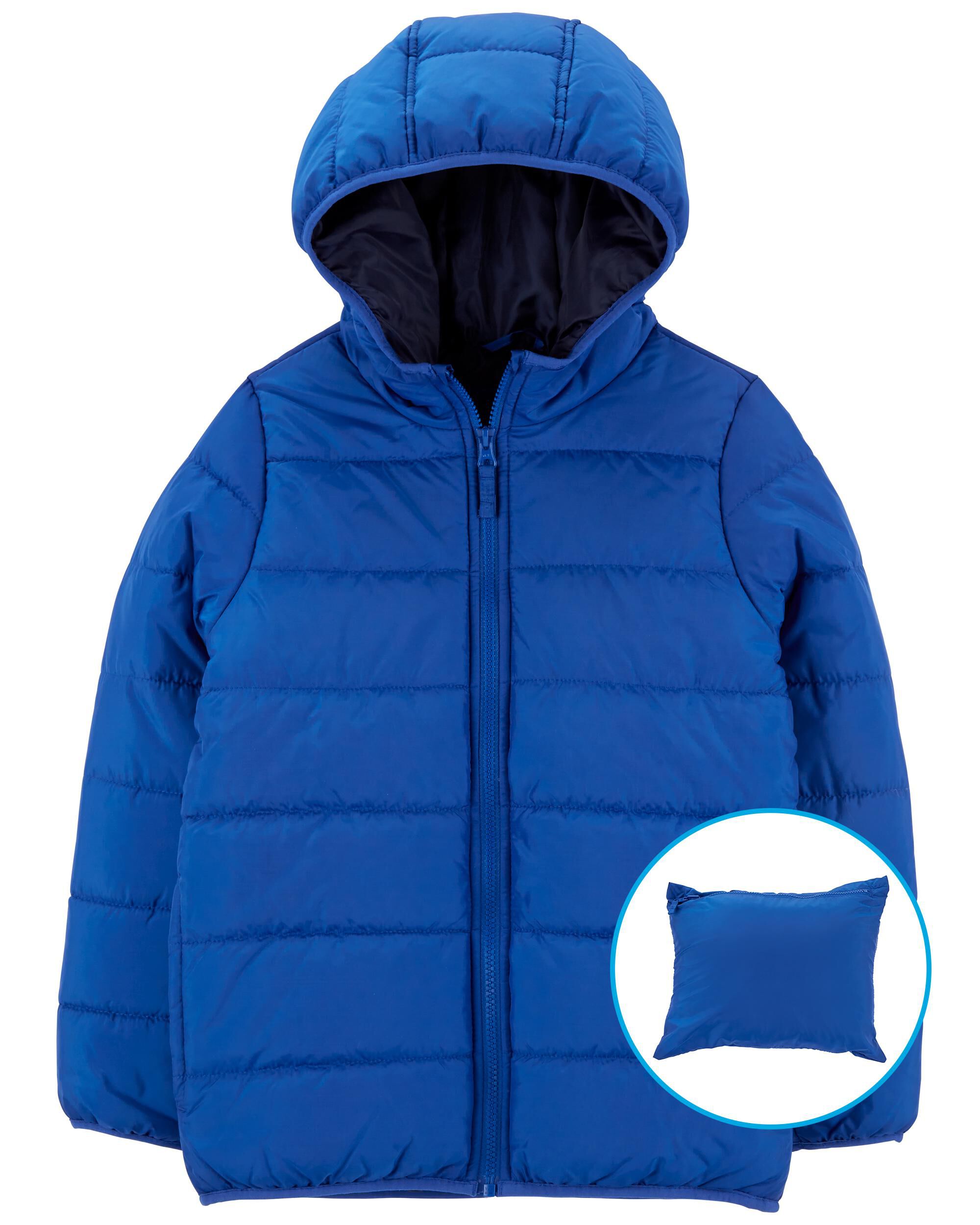 Kids packable puffer store