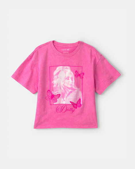 Girls Dolly Parton Graphic Tee - Pink