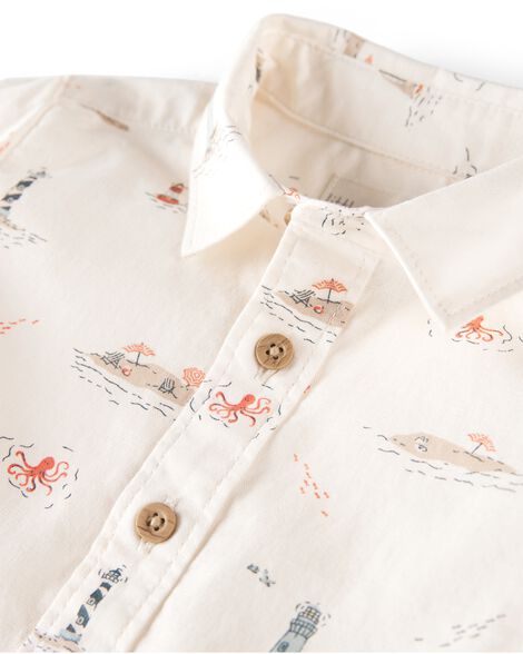 Product image 4 of Baby Boy 2-Piece Set Made with Organic Cotton in Coastal Vacation Print