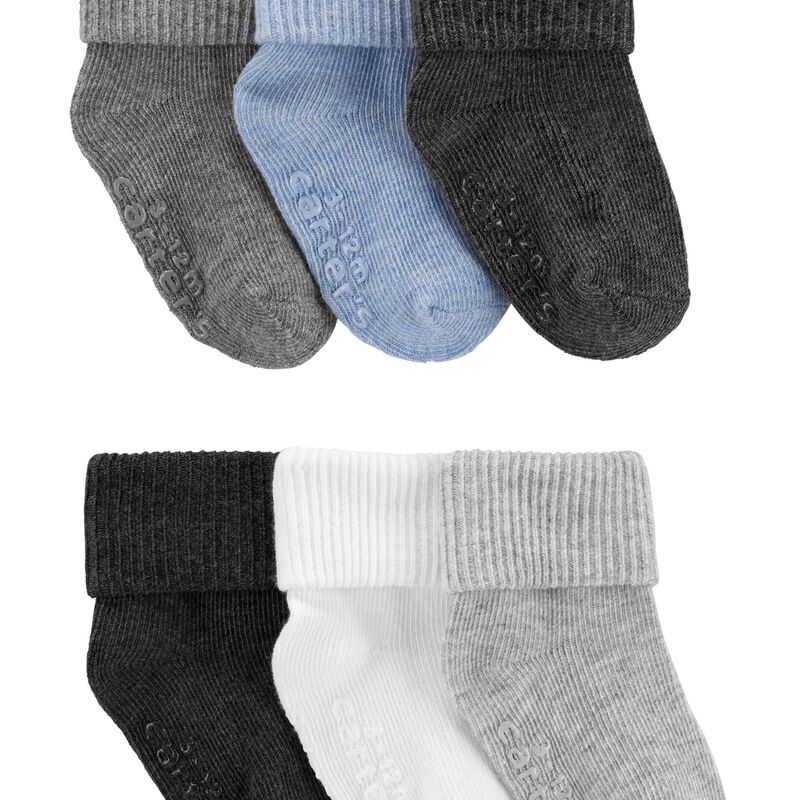 Baby Multi 6-Pack Foldover Cuff Socks | carters.com