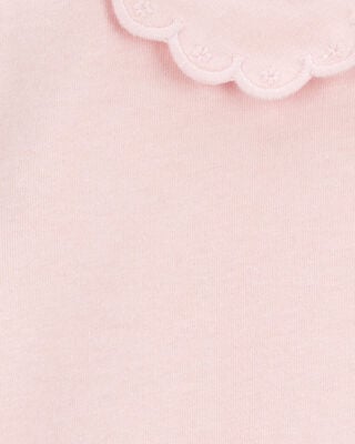 Product image 2 of Toddler Scalloped Collar Short-Sleeve Top - Pink