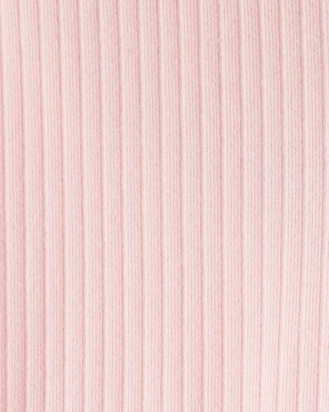 Product image 3 of Toddler Girl Cotton Ribbed Stretch Leggings - Pink