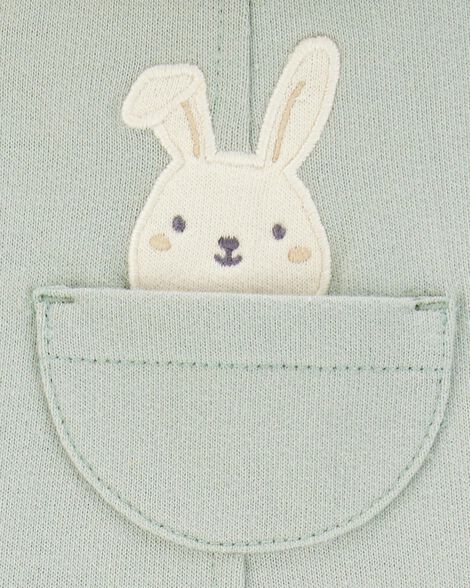  Product image 5 of Baby Boy 2-Piece Tee & Bunny Shortall Set - Green