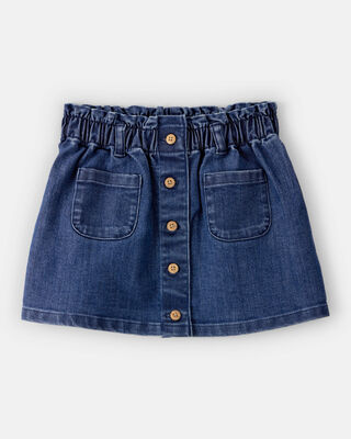Product image 1 of Toddler Girl Denim Button-Front Skirt - Blue
