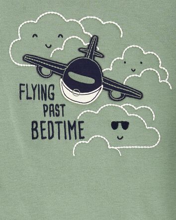 Toddler 2-Piece Airplane Cotton & Fleece PJs, 