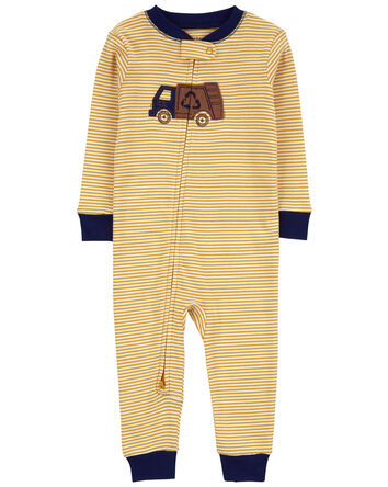 Toddler 1-Piece Recycle 100% Snug Fit Cotton Footless Pajamas