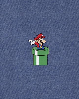 Product image 2 of Kid Super Mario Pocket Tee - Navy
