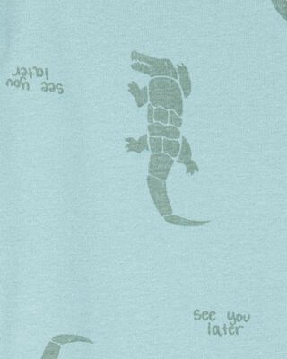 Product image 2 of Toddler 2-Piece Alligator Print 100% Snug Fit Cotton Pajamas - Blue