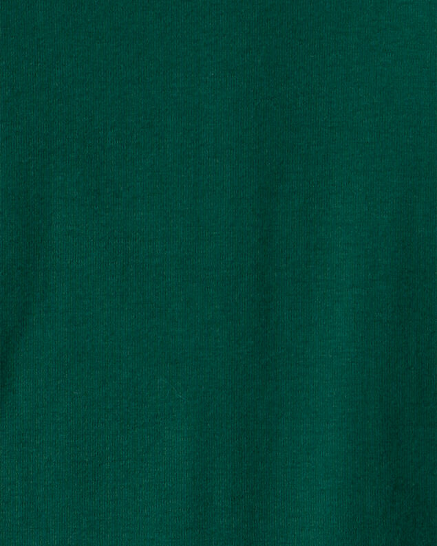 Product image 2 of Kid Snowman Fair Isle Cotton Long-Sleeve Snug Fit 2-Piece Pajamas - Green/White