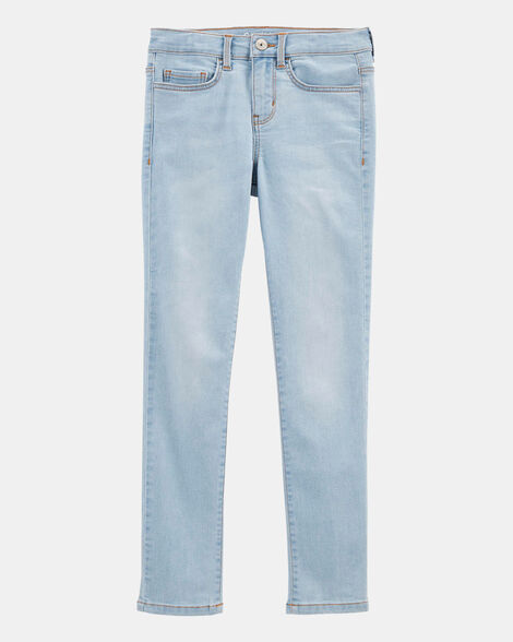 Kid Blue Ice Wash Slim Fit Skinny-Leg Jeans
