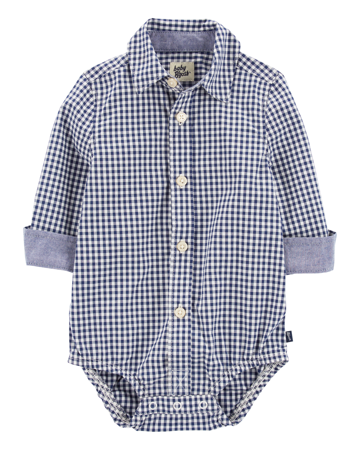 Baby Gingham Print Button-Front Bodysuit - OshKosh | Carter's Baby Gingham Print Button-Front Bodysuit - OshKosh | Carter's