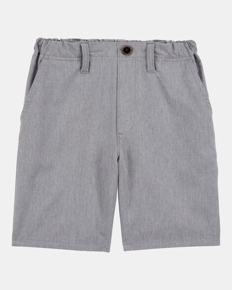 Boys Active Pull-On Uniform Shorts - Grey