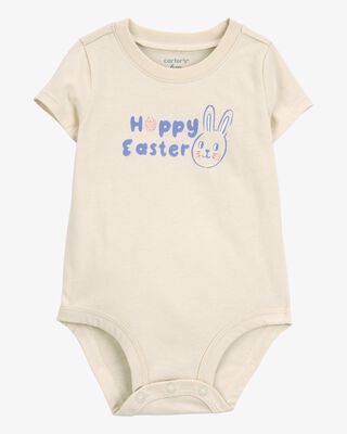 Product image 1 of Baby Easter Short-Sleeve Bodysuit - Ivory