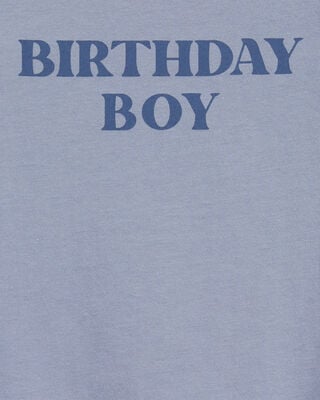 Product image 2 of Baby Birthday Boy Short-Sleeve Bodysuit - Blue
