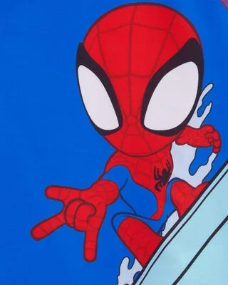 Product image 2 of Toddler Marvel™ Spider-Man Long-Sleeve Rashguard Swim Top - Red/Blue