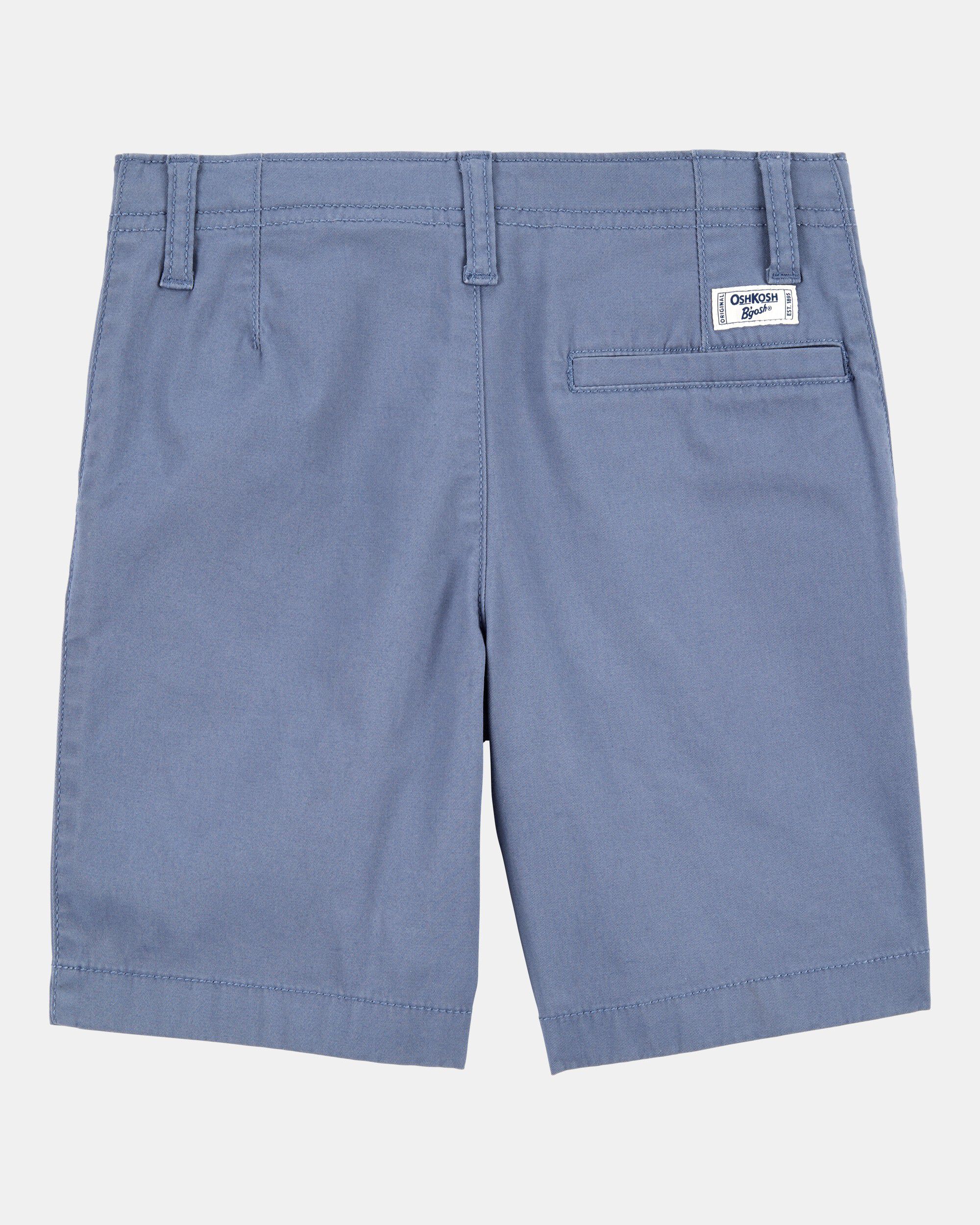 Boys Flat-Front Shorts - Blue