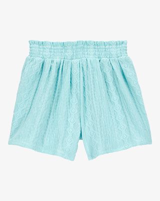 Product image 2 of Kid Pull-On Smocked Shorts - Blue