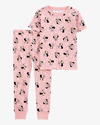 Product image 1 of Toddler Minnie Mouse Snug Fit Cotton 2-Piece Pajamas - Pink