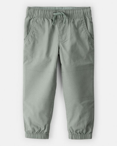 toddler boy  cotton everyday pull-on jogger - green