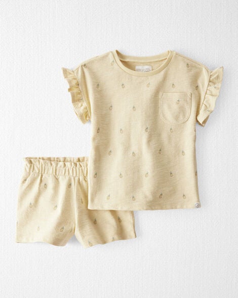  Product image 1 of Toddler 2-Piece Pineapple-Print Set Made with Organic Cotton