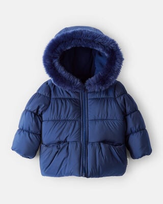 Baby Girl 1-Piece Snowsuit Made with Recycle Materials