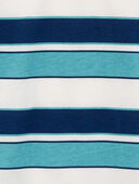 Blue/White - Kid Striped Henley Tee, Selected