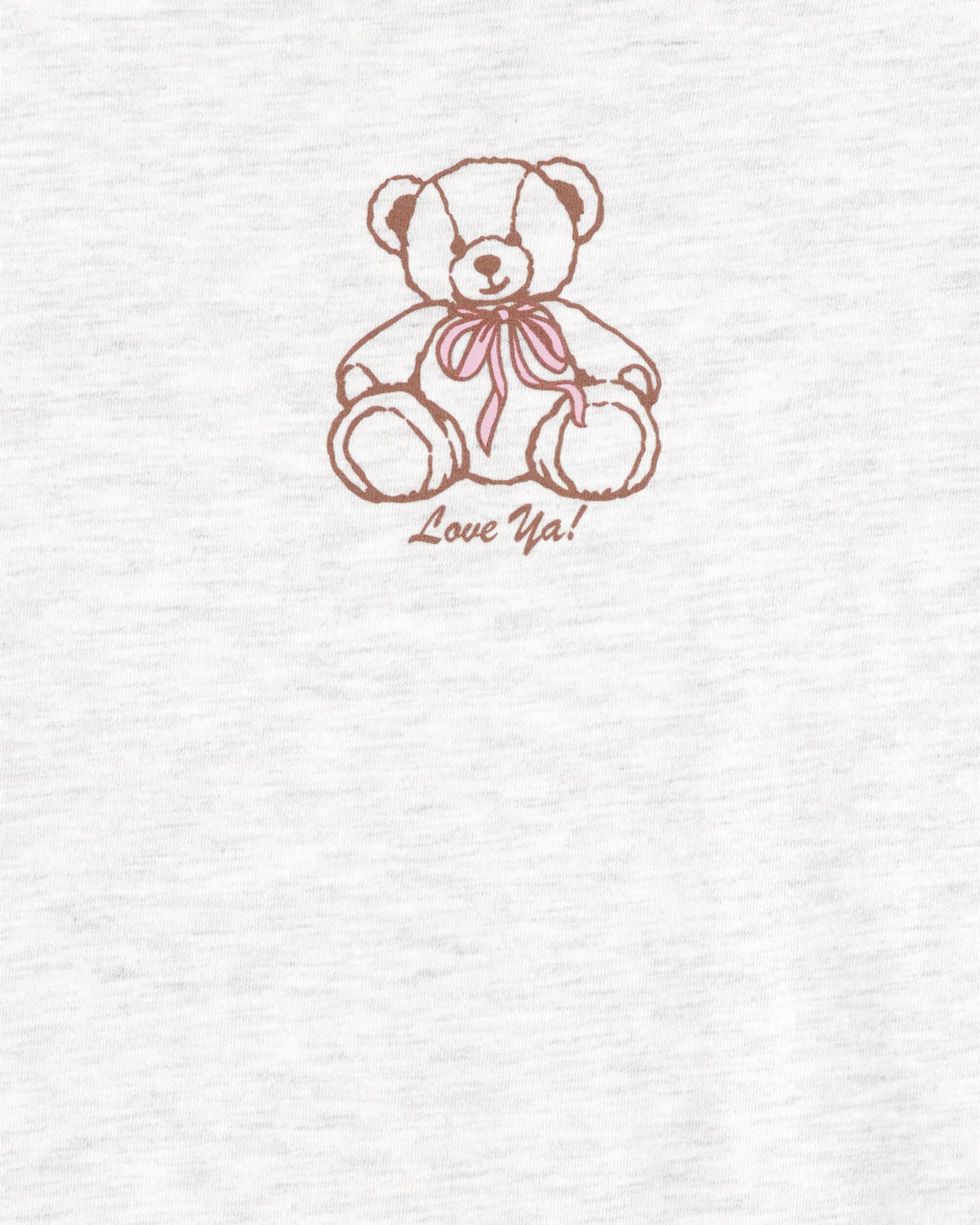 Kid Teddy Bear Short-Sleeve Graphic Tee - Grey - OshKosh