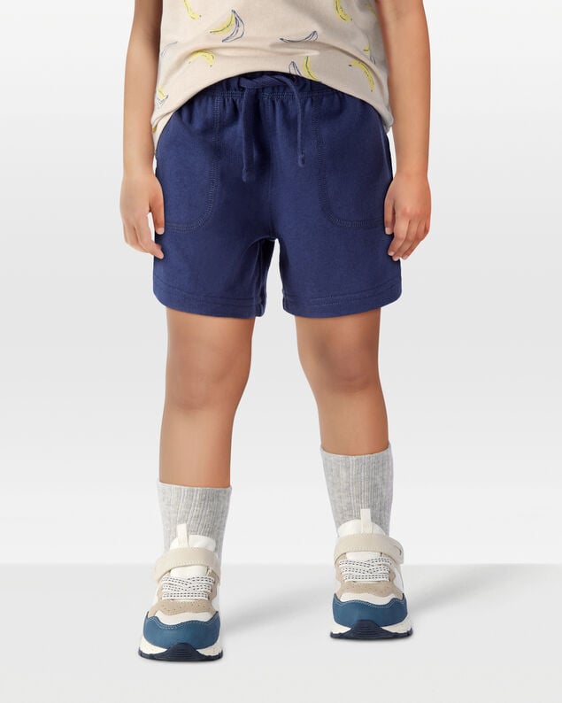 Product image 2 of Toddler Boy Pull-On French Terry Shorts - Navy