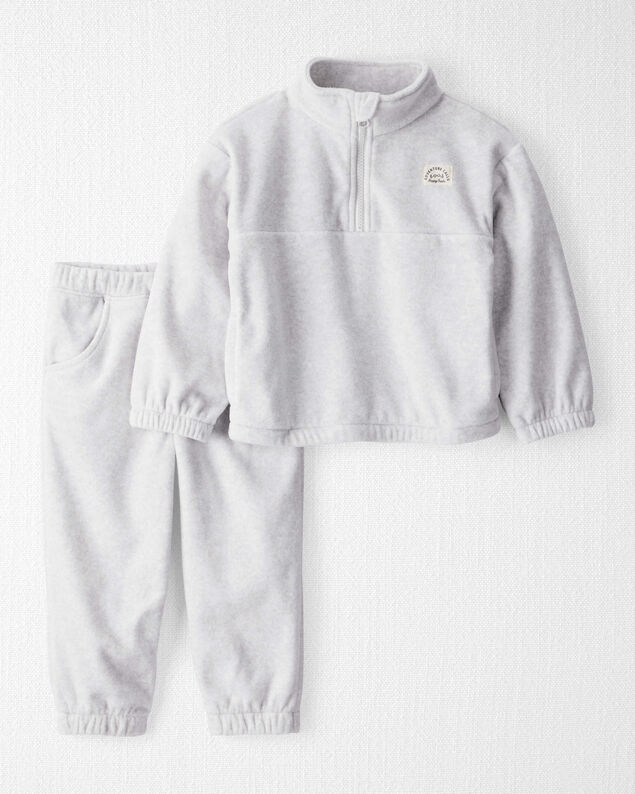 Product image 1 of Toddler Girl 2-Piece Recycled Microfleece Set - Grey