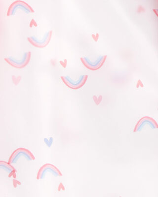 Product image 2 of Toddler Rainbow Translucent Rain Jacket - Pink