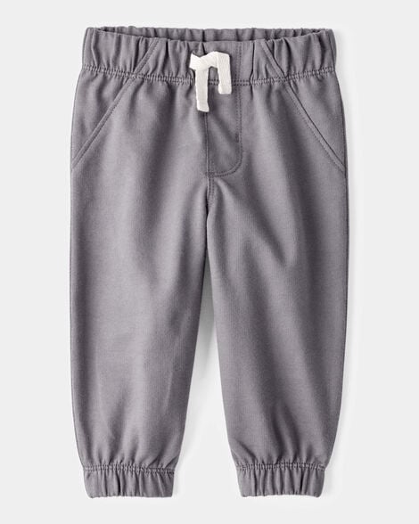 Baby Boy 2-Piece Construction Thermal Bodysuit & Pant Set - Grey