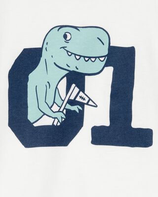 Product image 2 of Toddler Dino Short-Sleeve Graphic Tee - Ivory