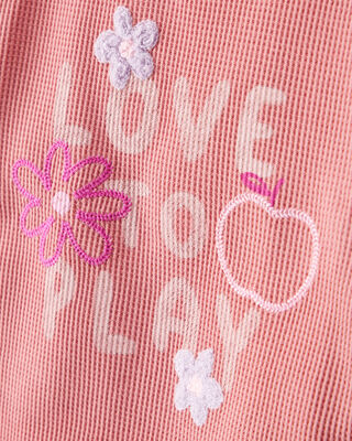 Product image 2 of Baby Girl Love To Play Short-Sleeve Graphic Tee - Pink
