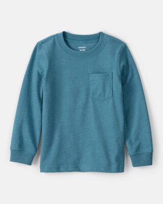 Toddler Boy Striped Long-Sleeve Tee - Navy