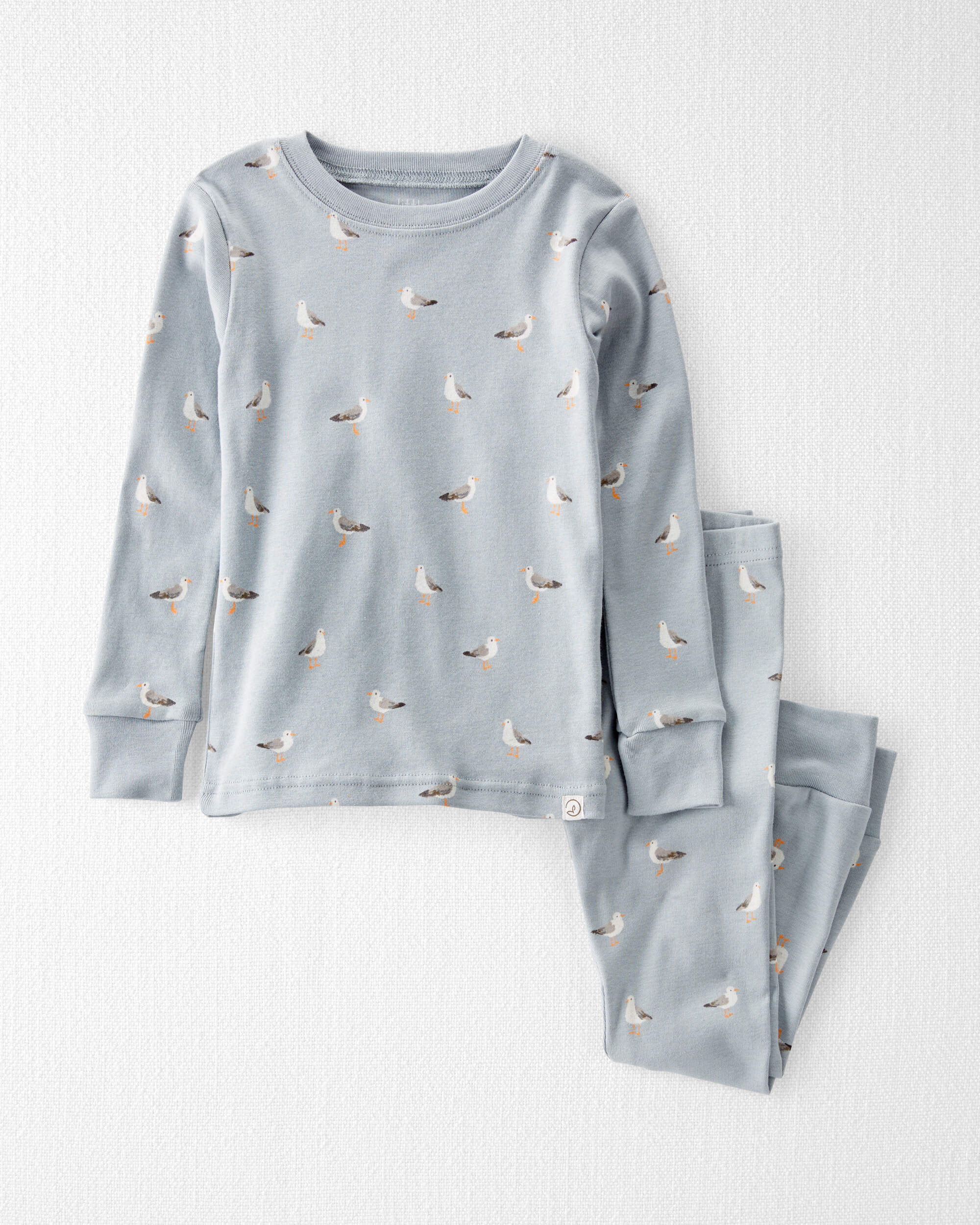Little Planet Toddler Organic Cotton Pajamas Set 3T Beach Seagull